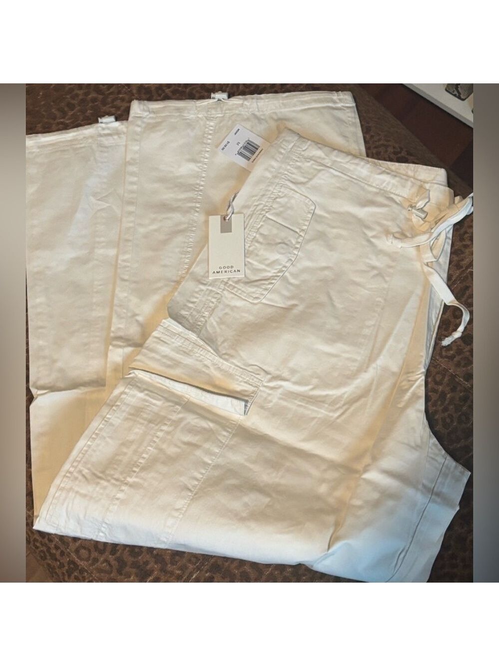 Good American White XS Parachute Pants - Picture 3 of 7